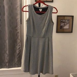 Black and white casual dress